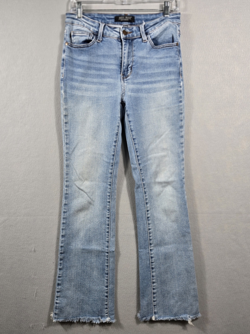 Judy Blue High-Rise Flare Jeans Raw Hem Size 5/27